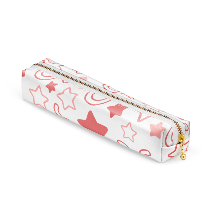 ペンケース - 20 x 4 x 4cm - ホワイト