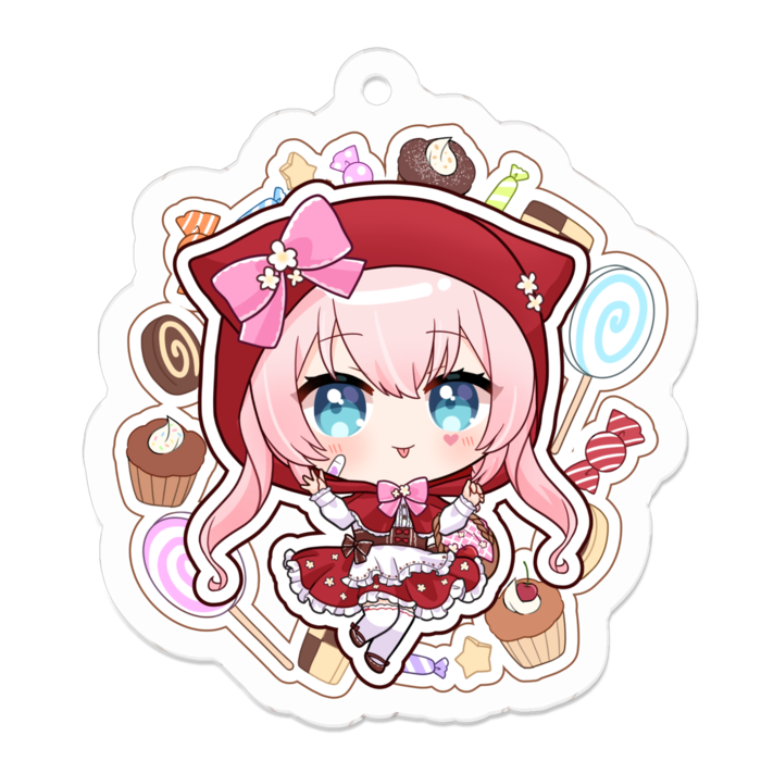 アクリルキーホルダー - 50 x 50 (mm)