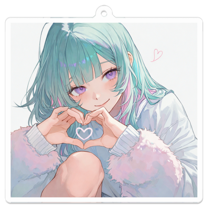 アクリルキーホルダー - 70 x 70 (mm)