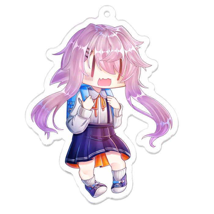 (╹ワ╹)って顔のアクキー