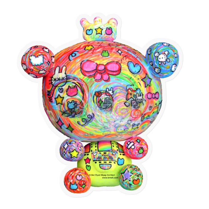 ステッカー - 100 x 100 (mm)