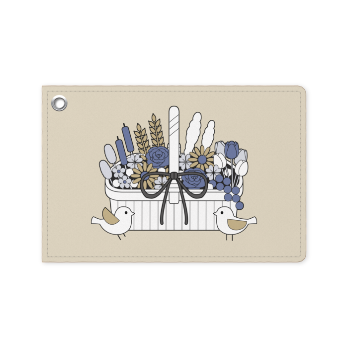 パスケースA　ベージュ