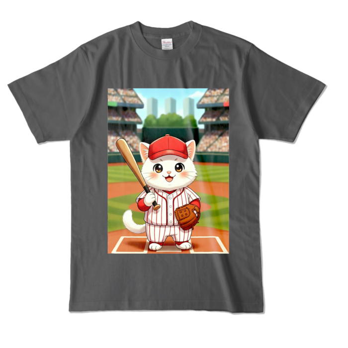 カラーTシャツ - L - チャコール (濃色)