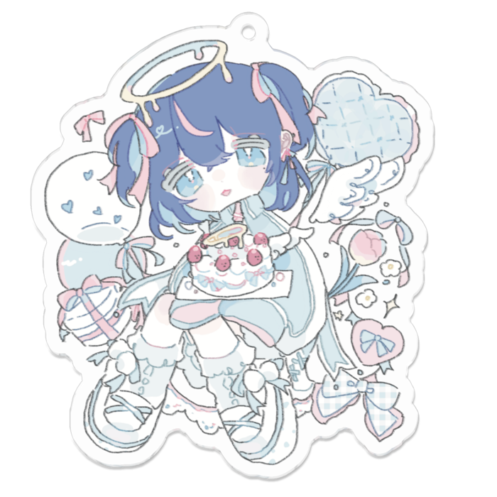 アクリルキーホルダー - 70 x 70 (mm)