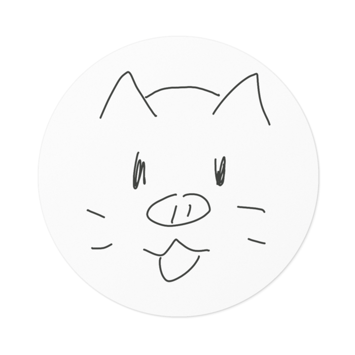ステッカー - 100 x 100 (mm)