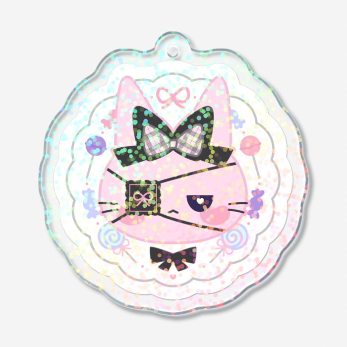 ホログラムアクリルキーホルダー - 50 × 50mm