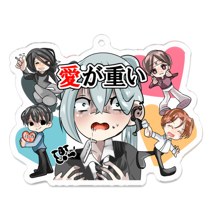 アクリルキーホルダー - 70 x 70 (mm)