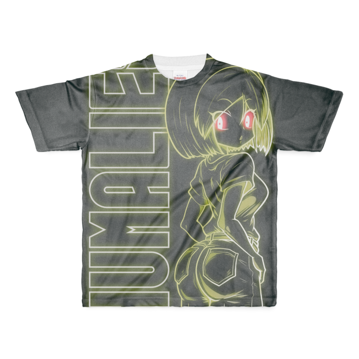 【イエロー】フルグラフィックTシャツ - M - 正面印刷のみ