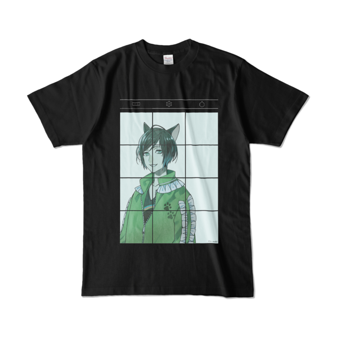 繊細といカラーT - L - ブラック (濃色)