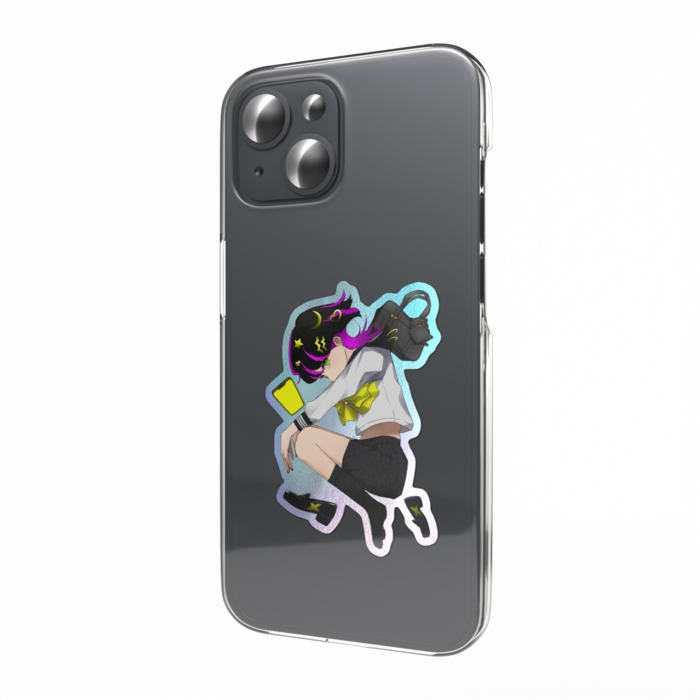 オーロラスマホステッカー - 縦