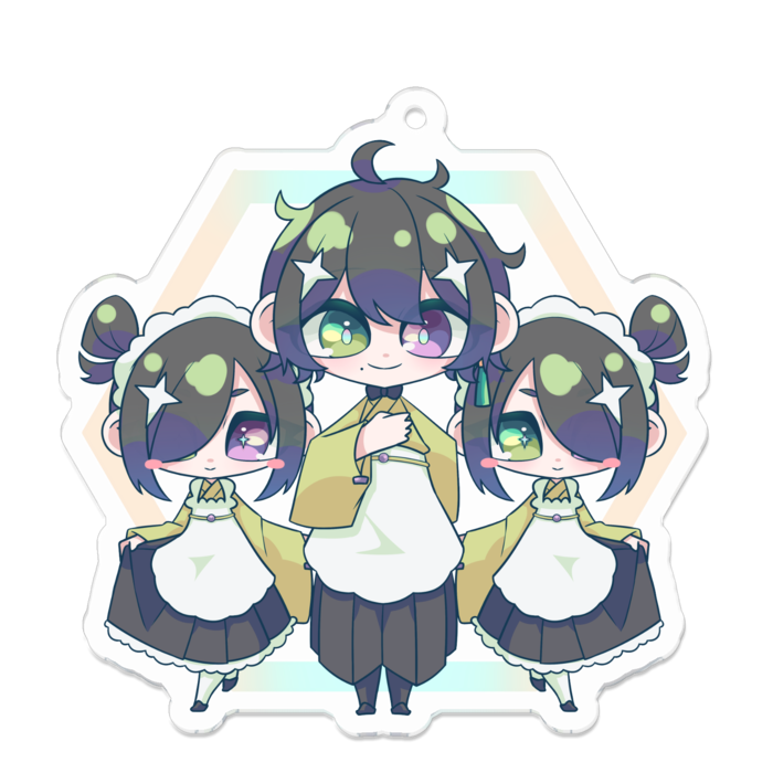 アクリルキーホルダー - 70 x 70 (mm)