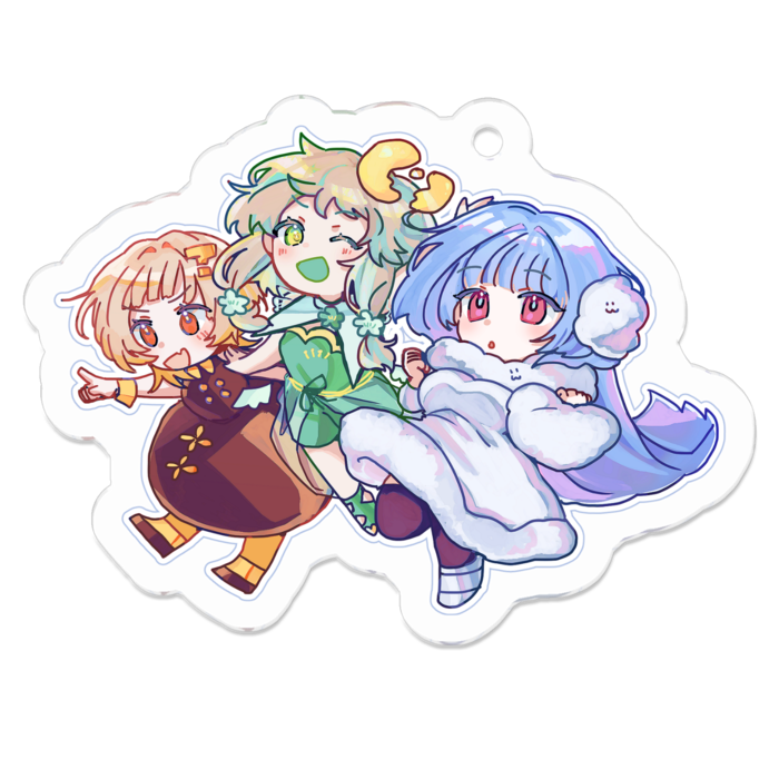 アクリルキーホルダー - 50 x 50 (mm)