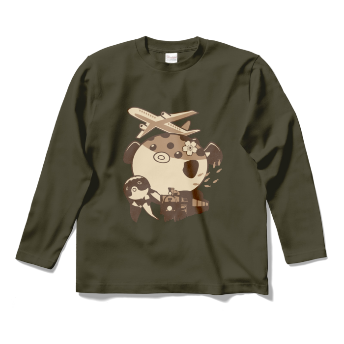 ロングスリーブTシャツ - S - アーミーグリーン