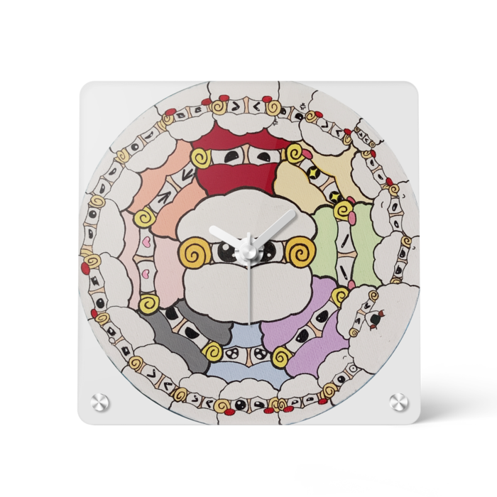 アクリル時計 - 150x150mm