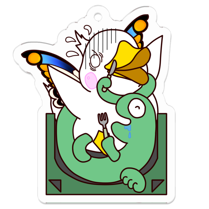 アクリルキーホルダー - 50 x 50 (mm)