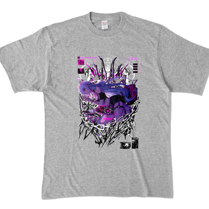 カラーTシャツ - XL - 杢グレー (濃色)