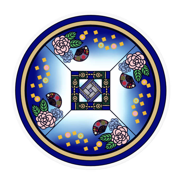 ステッカー - 100 x 100 (mm)