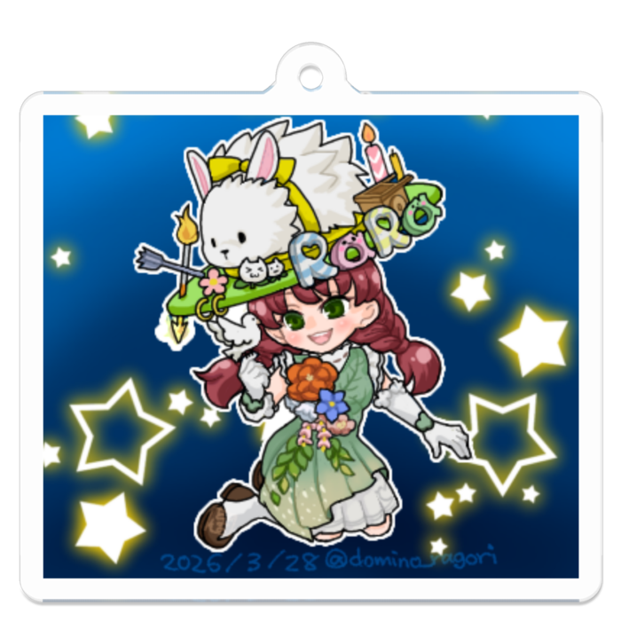 アクリルキーホルダー - 50 x 50 (mm)