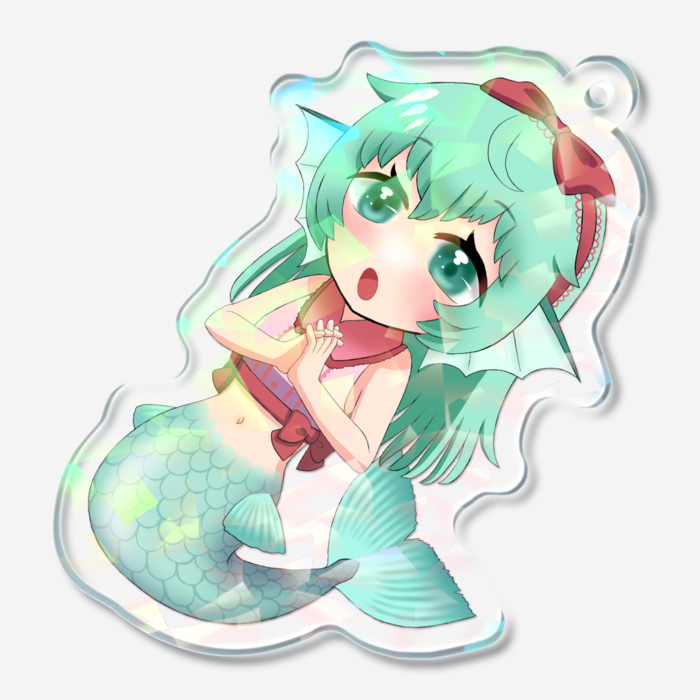 ホログラムアクリルキーホルダー - 50 × 50mm