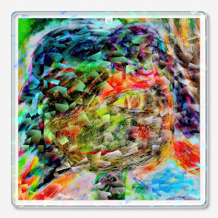 ホログラムアクリルキーホルダー - 70 × 70mm(2)