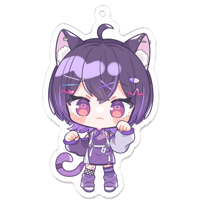 アクリルキーホルダー（コーティング） - 70 x 70 (mm)