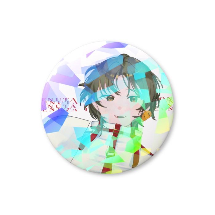 白き償い＿ホログラム缶バッジ - 56mm