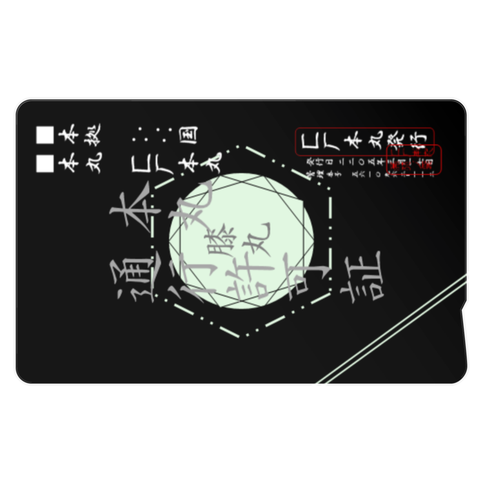 ICカードステッカー - 約85.7x53.9(mm)