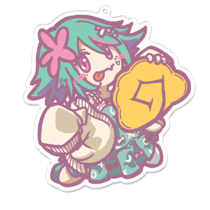 アクリルキーホルダー - 100 x 100 (mm)