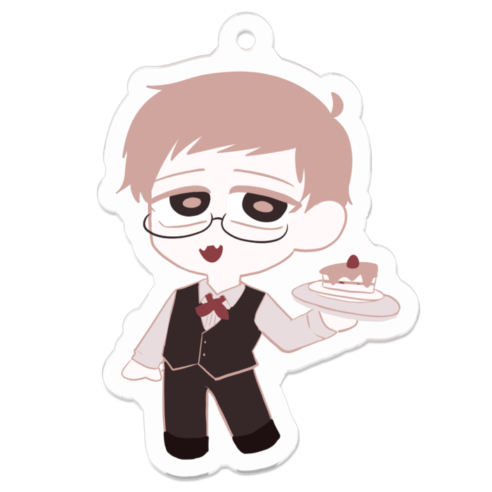 アクリルキーホルダー - 50 x 50 (mm)