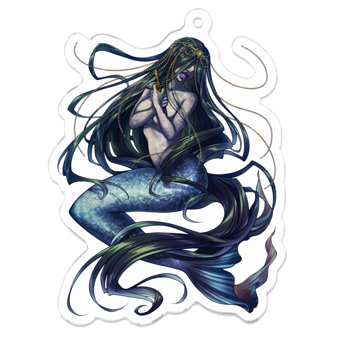 アクリルキーホルダー（コーティング） - 70 x 70 (mm)