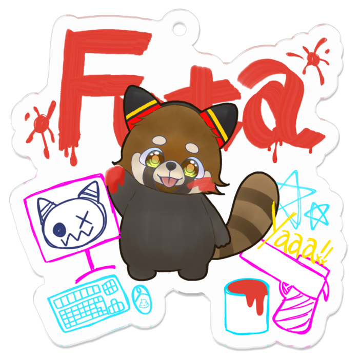 アクリルキーホルダー - 50 x 50 (mm)