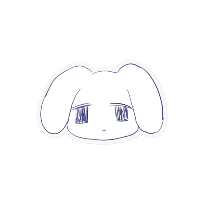 ステッカー - 100 x 100 (mm)クリア(※約5×7cm)