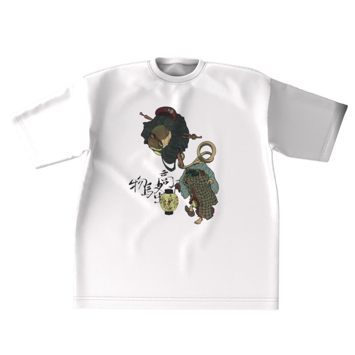 ビッグシルエットTシャツ - XL - 正面（白）