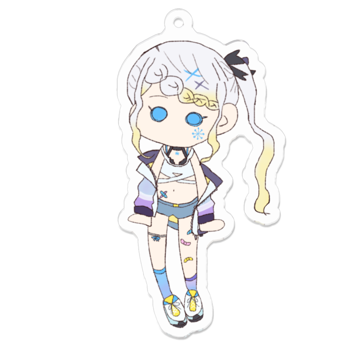 アクリルキーホルダー（コーティング） - 70 x 70 (mm)