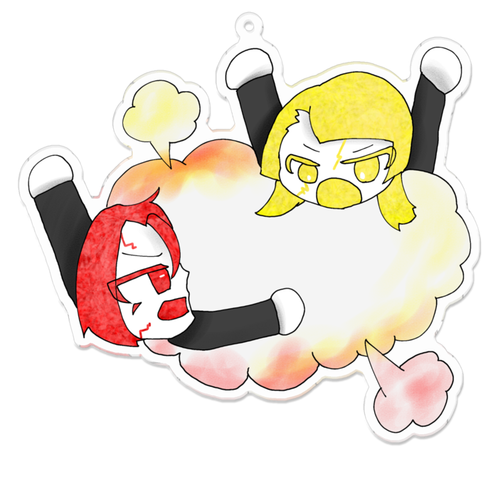 いつものアクリルキーホルダー - 100 x 100 (mm)(1)
