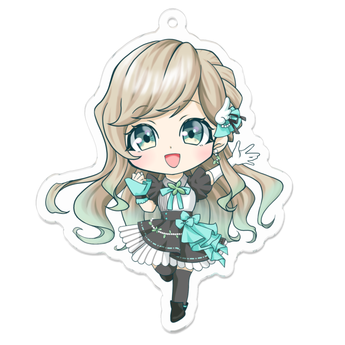 アクリルキーホルダー（コーティング） - 70 x 70 (mm)