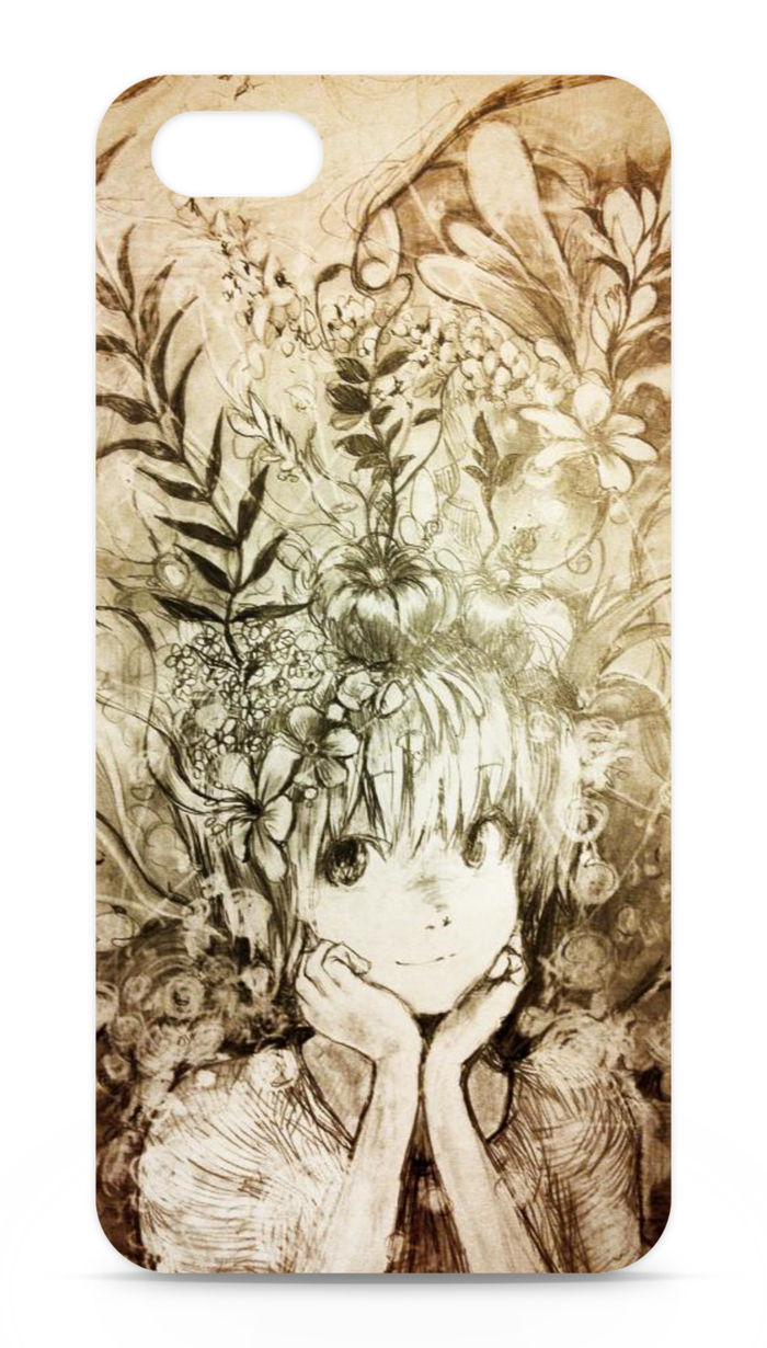iPhoneケース - iPhone5 - 側面あり - 白