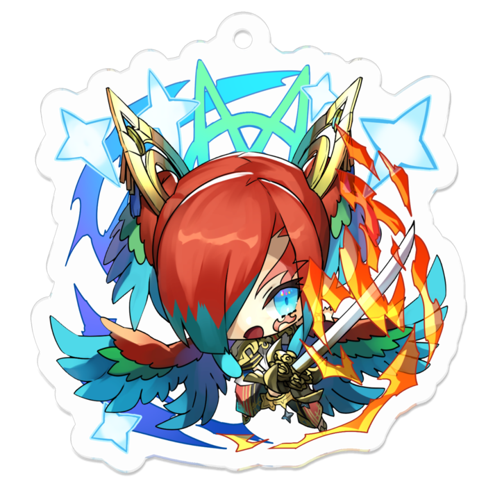 アクリルキーホルダー - 50 x 50 (mm)