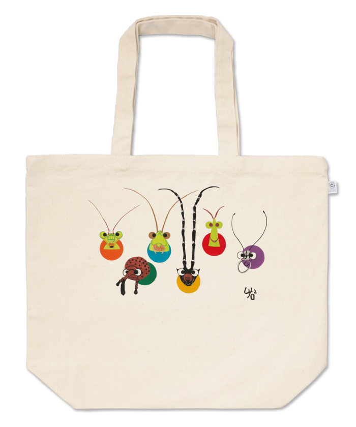 触角のトートバッグ - L - プリント面積中