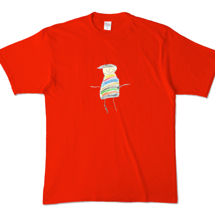 カラーTシャツ - XL - レッド (濃色)