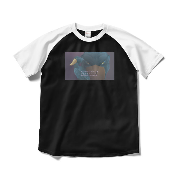 ラグランTシャツ - M - ブラック×ホワイト