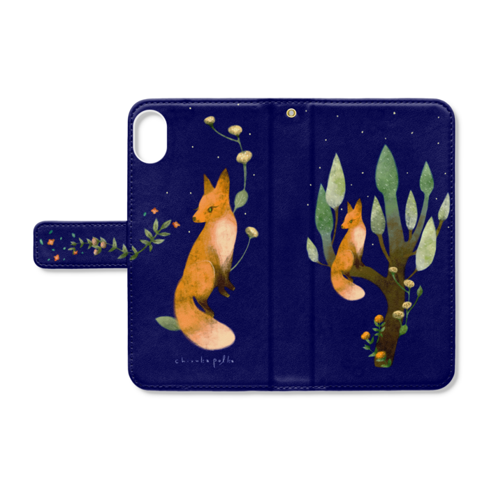 手帳型iPhoneケース - iPhone XR - ストラップ穴 あり