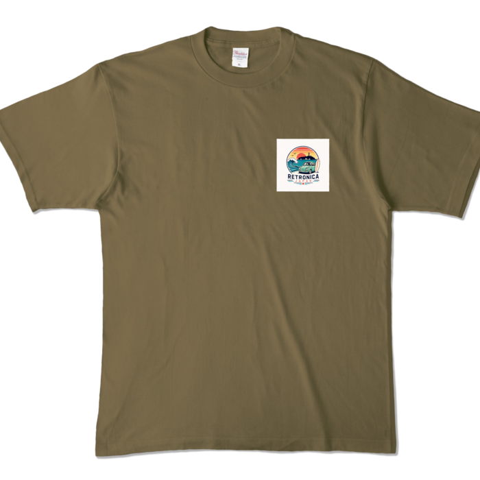 カラーTシャツ - XL - オリーブ (濃色)