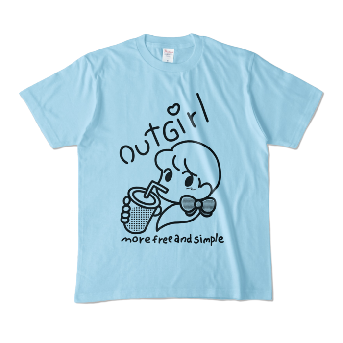 カラーTシャツ - M - ライトブルー (淡色)