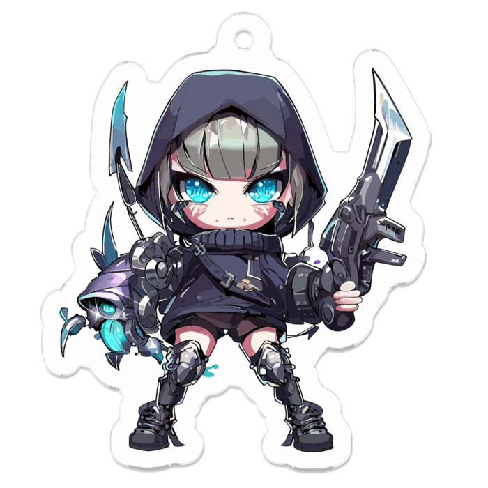 アクリルキーホルダー - 50 x 50 (mm)