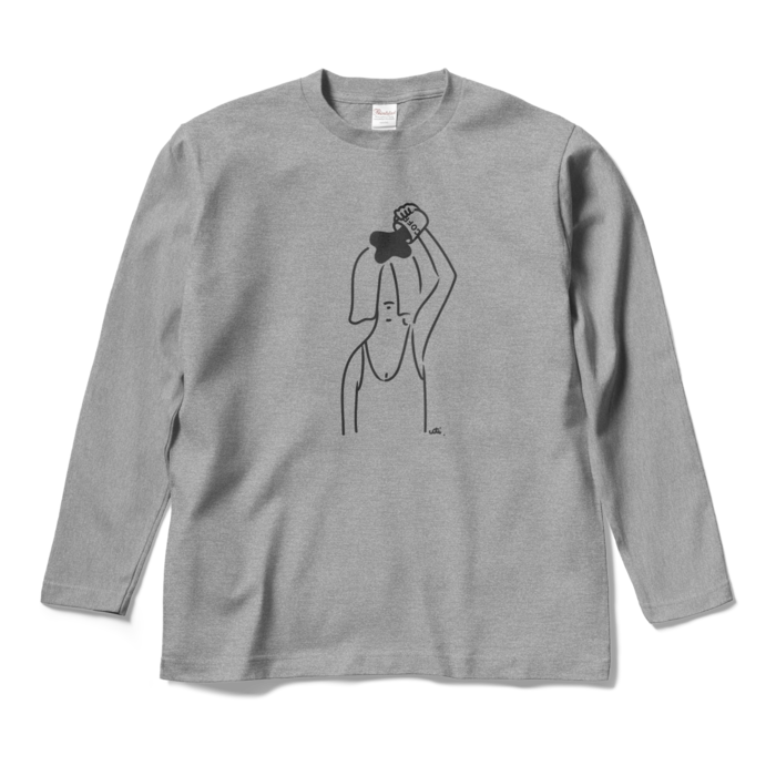 ロングスリーブTシャツ - M - 杢グレー