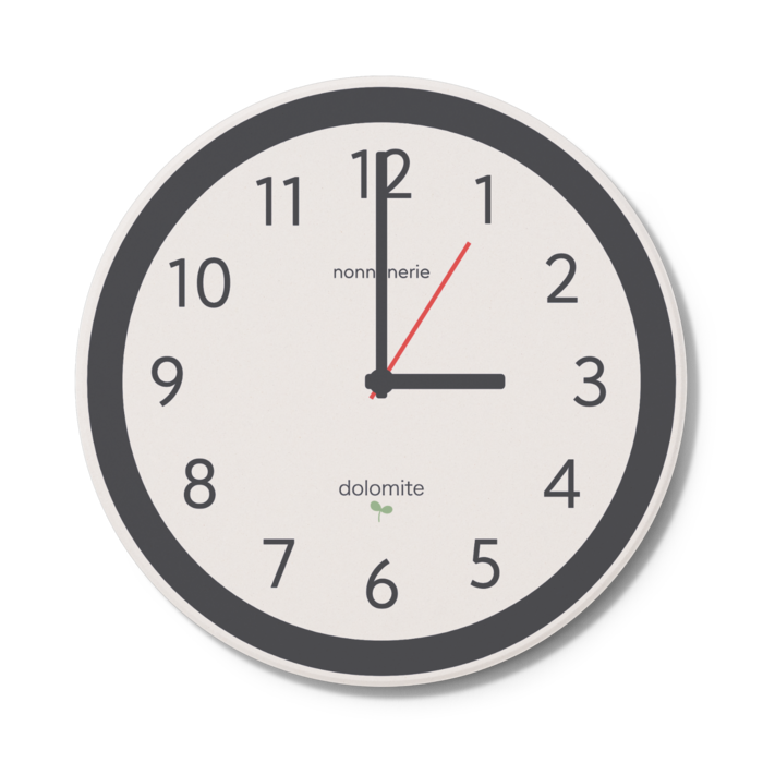 simple clock（コースター - 円形）
