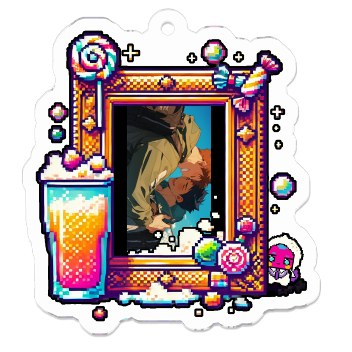 アクリルキーホルダー - 50 x 50 (mm)