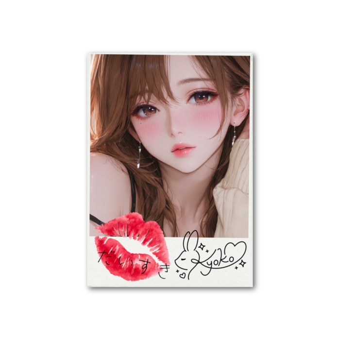 フォト風カード - 縦 - 片面
