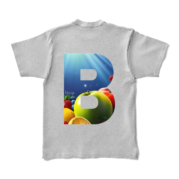 カラーTシャツ - XL - 杢グレー (濃色)